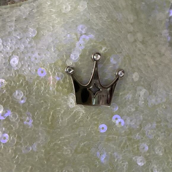 Disney Princess Tiana Girls Dress Sz 9/10 Green Tiered Sequins Fairycore Tulle - Picture 5 of 14